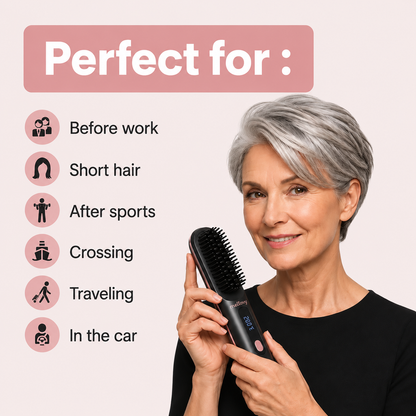 Mellovy Max – Portable Straightening Brush